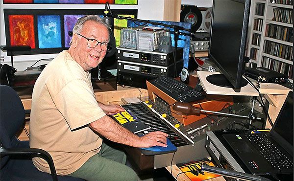 Frank Laufenberg in seinem privaten Tonstudio